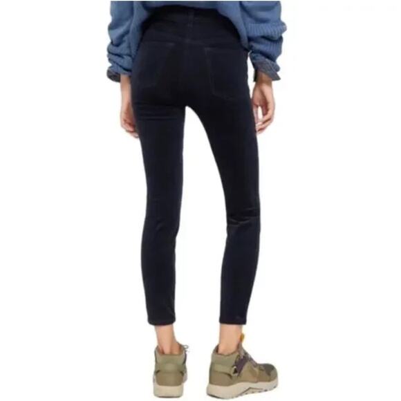 Anthropologie Pilcro Corduroy Jeans Pants Navy High Rise Skinny Button Fly 26 - Picture 7 of 9